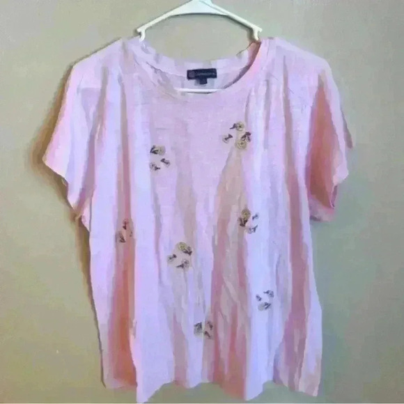 DEMOCRACY FLORAL EMBROIDERED TOP - Picture 1 of 6
